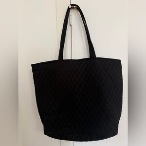 Vera Bradley Black Quilted Tote